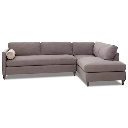 2-Piece Sectional with Chaise and Down Blend Cushions